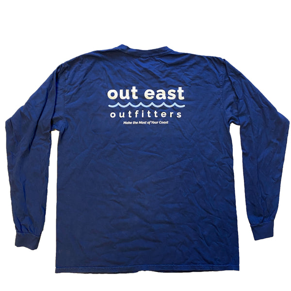 out east long sleeve pocket tee